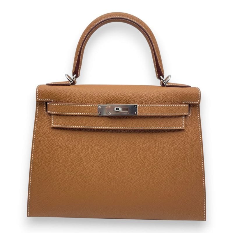 現金特価】エルメス ケリー28 ゴールド エプソン シルバー金具 W刻印