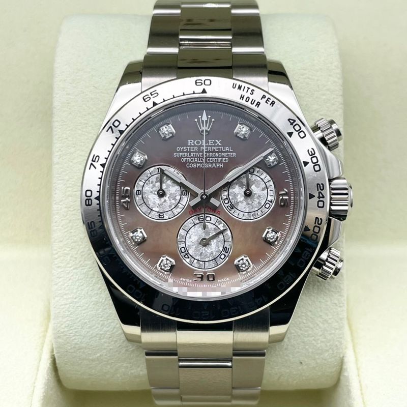ロレックス デイトナ 116509 ブラックシェル 8Pダイヤ ホワイトゴールド  40mm