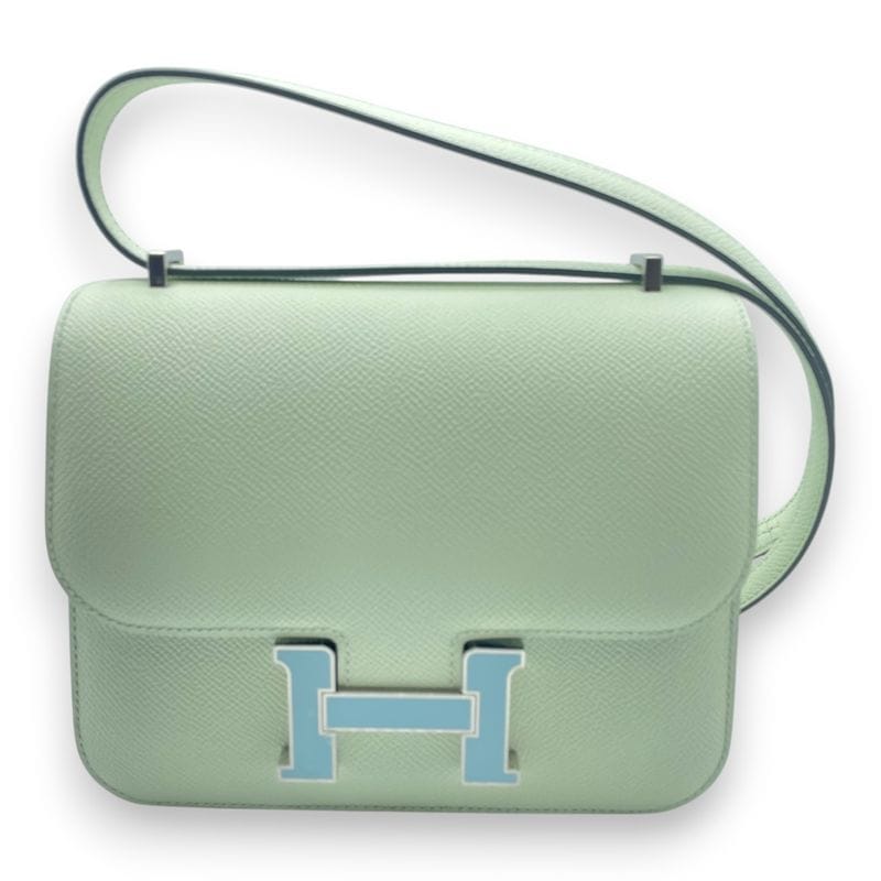 エルメス コンスタンスミニ  18 ヴェールフィズ エプソン シルバー金具 W刻印