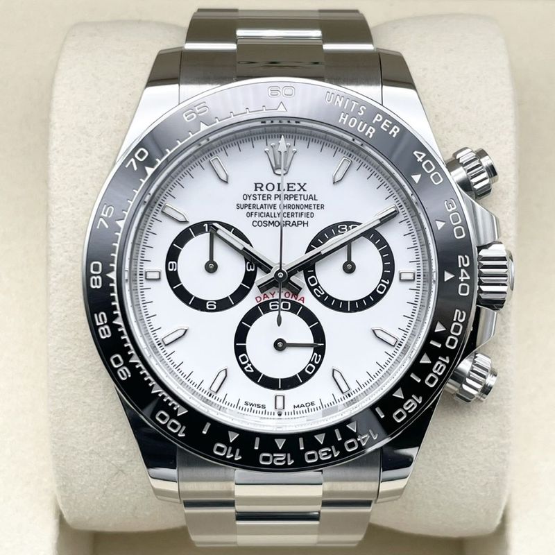 rolex 126500 デイトナ　コマ 正規品美品　オイスターブレス　2個 新箱付属！】ロレックス デイトナ 126500LN ホワイト ステンレス