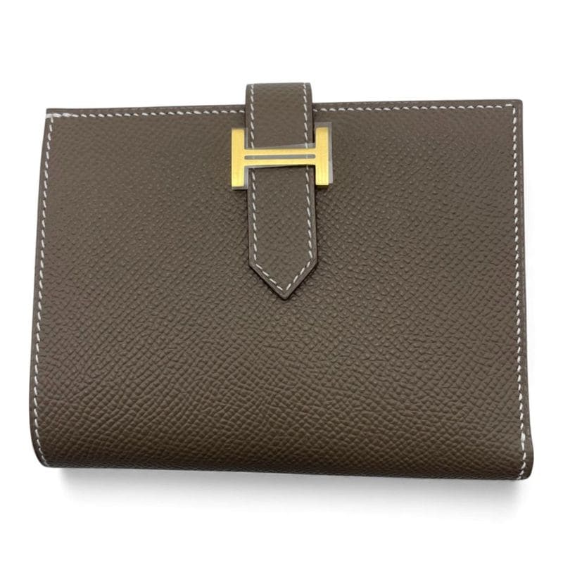 エルメス カルヴィ ノワール シェーヴル・ミゾール シルバー金具 W刻印