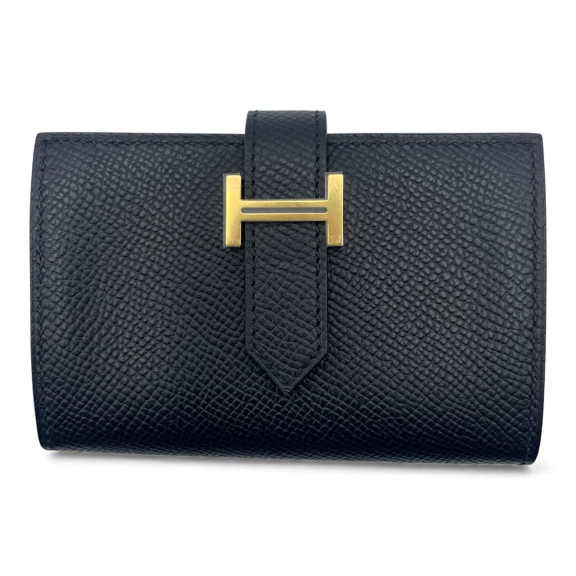 エルメス べアンコンパクト ノワール エプソン ゴールド金具 K刻印