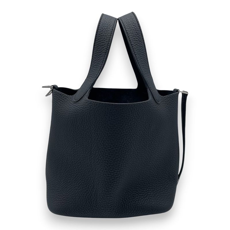 エルメス ピコタンロック PM ノワール トリヨンクレマンス シルバー金具 B刻印