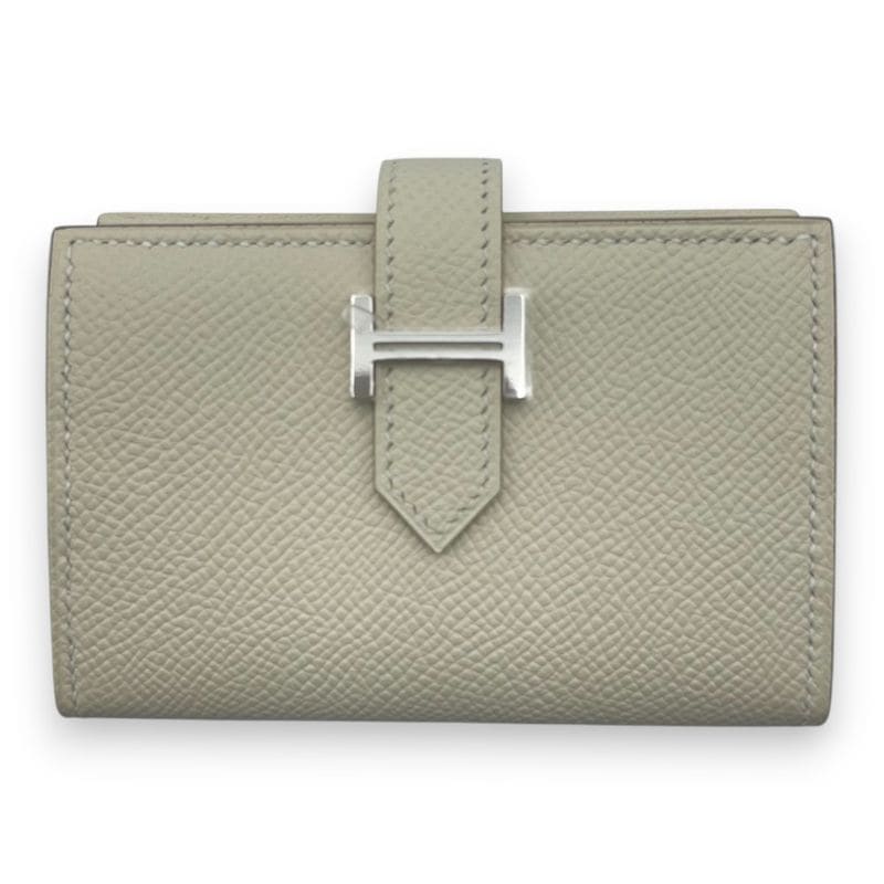 美品 エルメス財布　シルバー金具 HERMES（エルメス） 【超美品】エルメス ベアンスフレ エプソン セサミ