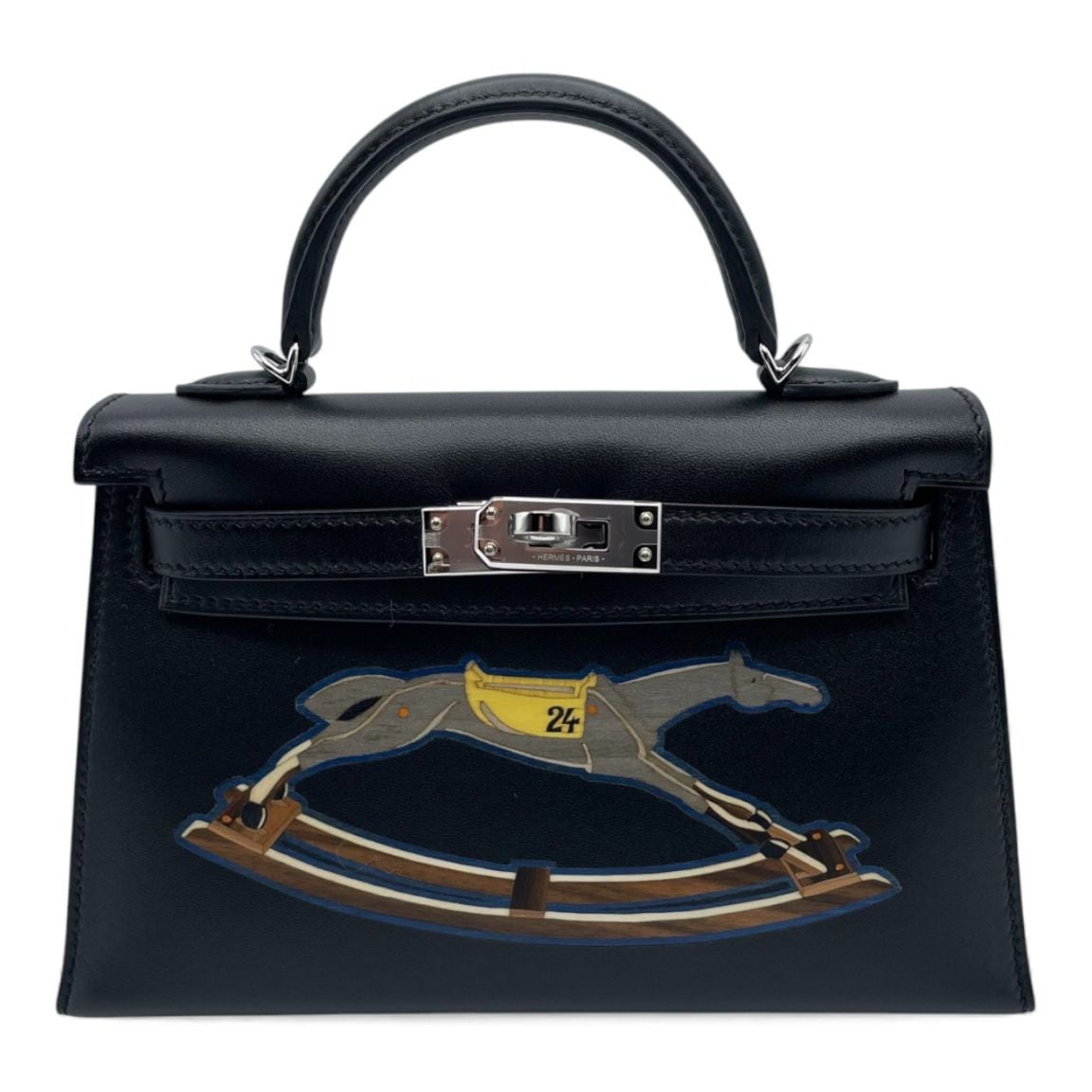 エルメス ミニケリー シュヴァル・ド・ボワ ノワール タデラクト