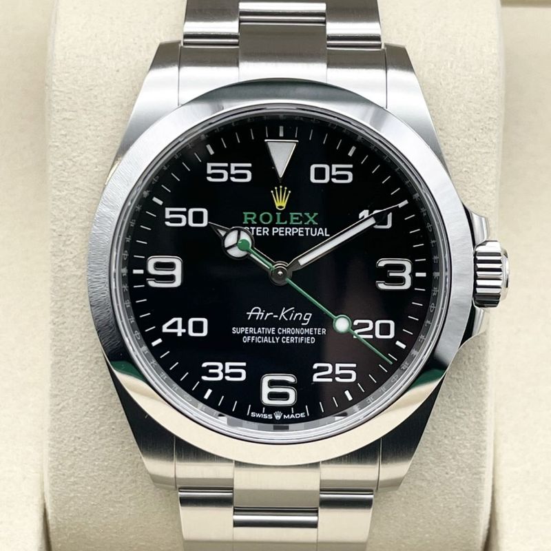 【保証書日付2025年11月】ロレックス エアキング 126900 ブラック 40mm