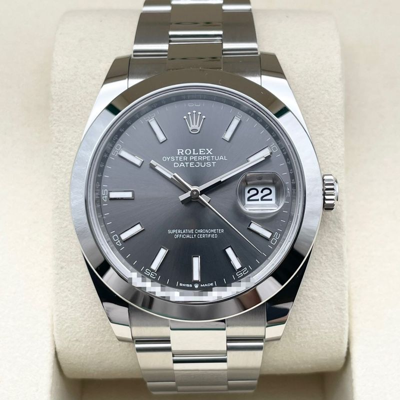 ロレックス デイトジャスト41 126300 オイスターブレスレット ブルー