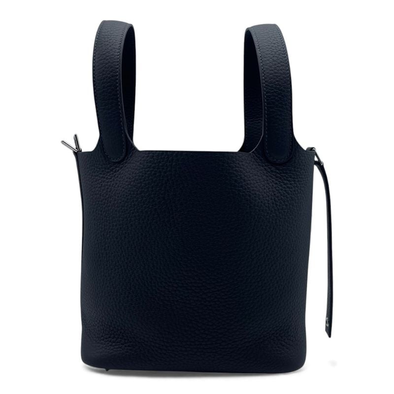 美品★エルメス ピコタンロックPM トリヨンクレマンス　ノワール・金具シルバー エルメス ピコタンロック MM ノワール トリヨンクレマンス ゴールド