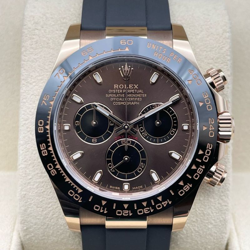 ロレックス デイトナ 116515LN  ブラックラバーベルト チョコレート＆ブラック 40mm