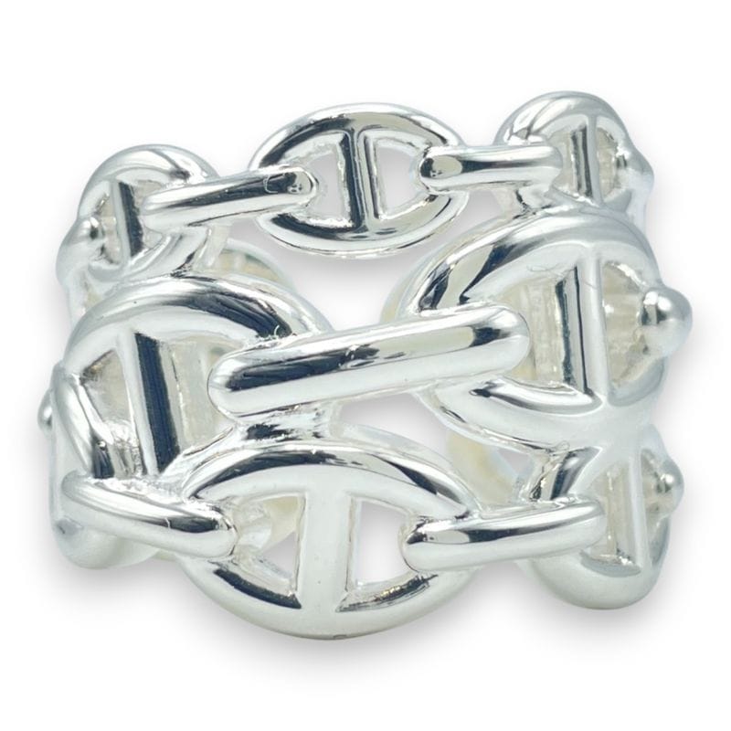 エルメス シェーヌ・ダンクル アンシェネ リング GM 59 シルバー925 19号