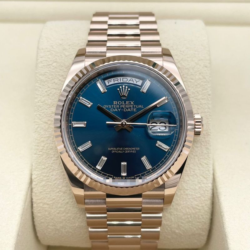 ロレックス デイデイト 128235 ブルーグリーン 36mm