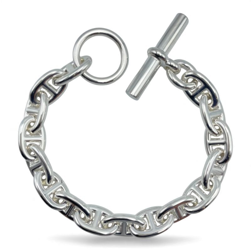 エルメス シェーヌ・ダンクル ブレスレット MM シルバー925 16コマ