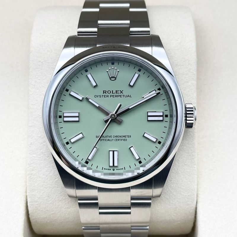 ロレックス オイスターパーペチュアル 134300 ピスタチオグリーン 41mm