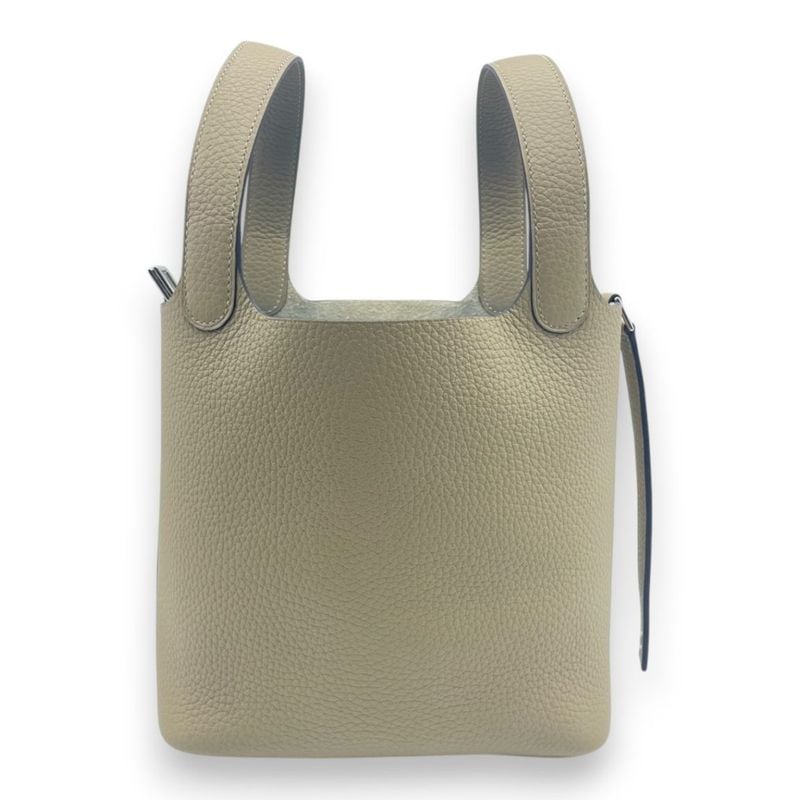 HERMES エルメス　ピコタンロックＭＭ トリヨンクレマンス　⬜︎Ｍ刻印 エルメスピコタンMM シェル シルバー金具 □M刻印(2009年頃)刻印