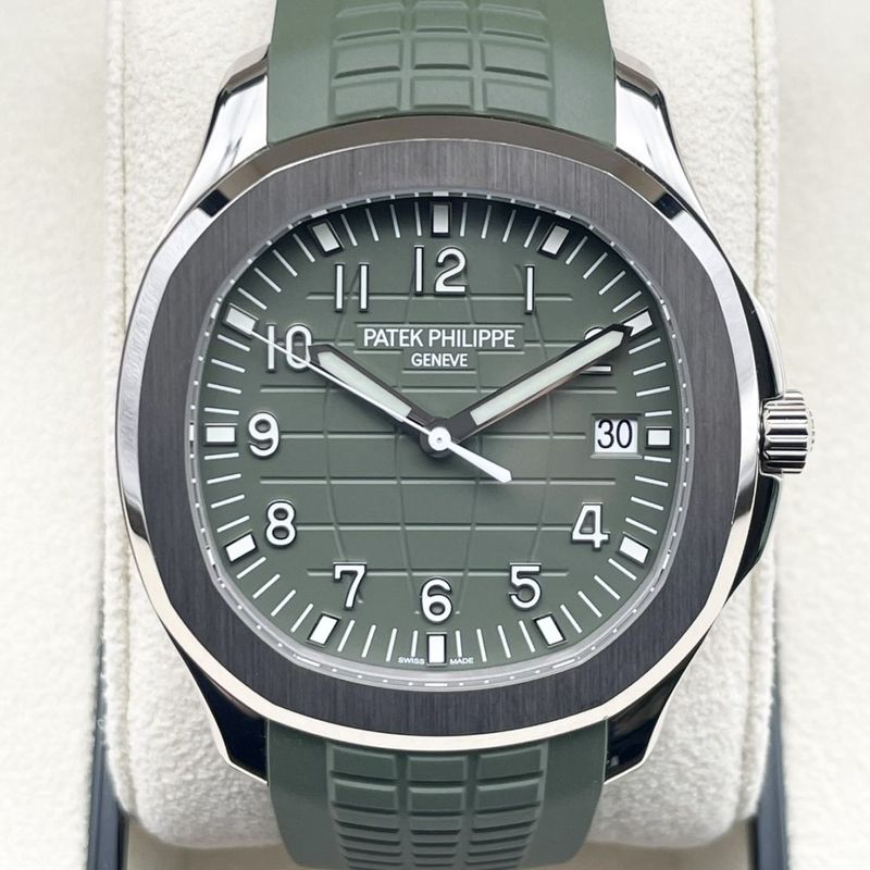 【箱・保証書付き！】パテックフィリップ アクアノート 5168G-010 カーキ ホワイトゴールド 42.2mm