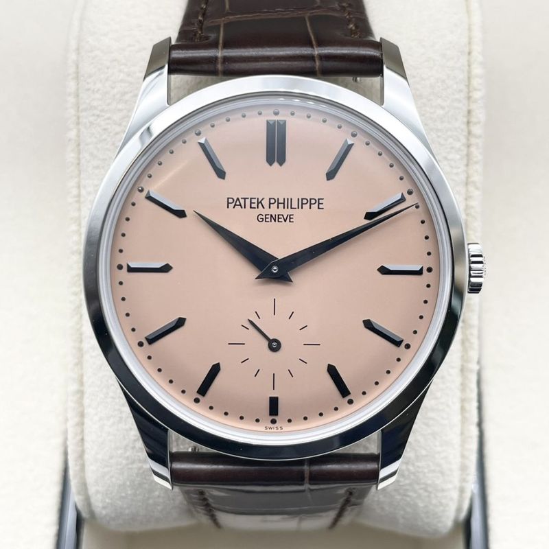 【定価7,550,000円】パテックフィリップ カラトラバ  6196P-001 サーモンピンク プラチナ 38mm