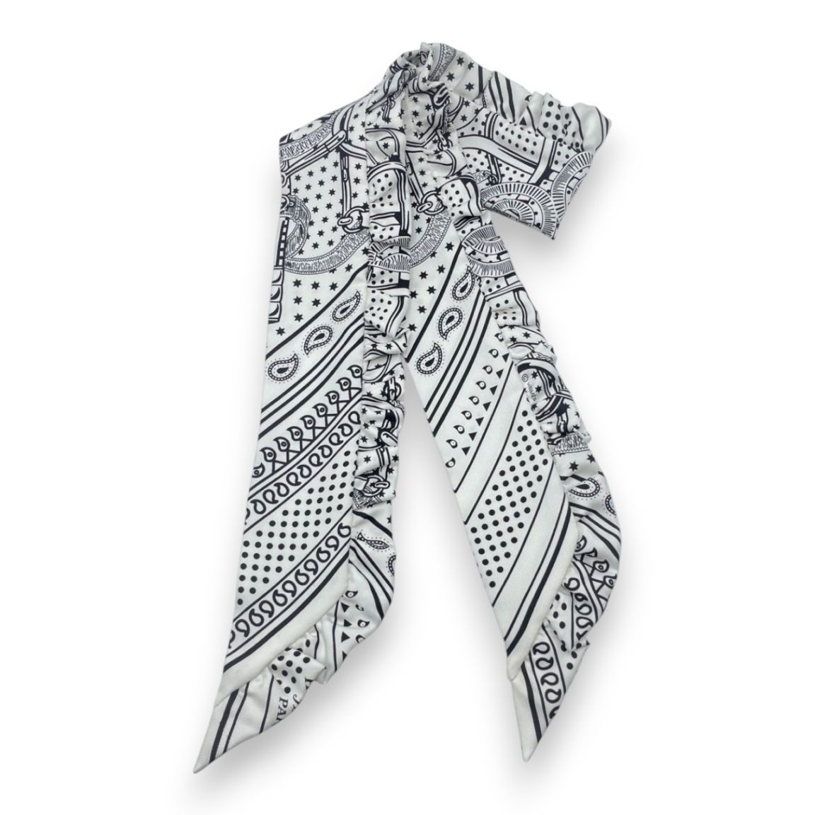 新品 HERMES エルメス ツイリー エプロン ドール バンダナ マリン 1本 Twilly 《エプロン・ドール・バンダナ》 - ブルー | Hermès - エルメス