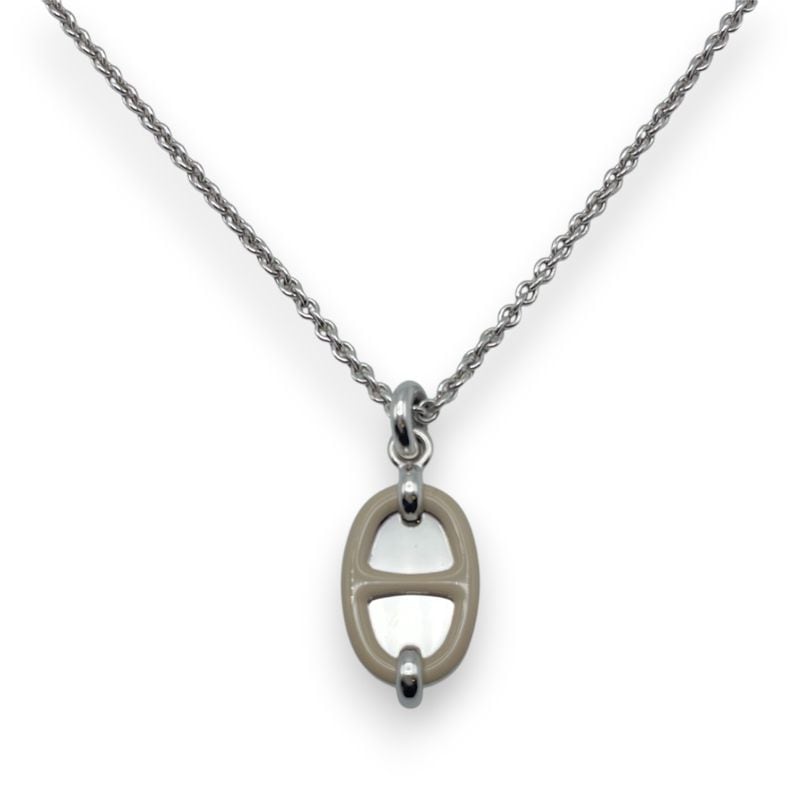 【定価以下】エルメス ミニ・マイヨン ペンダント PM H100053FE55 マロン・グラッセ メタル