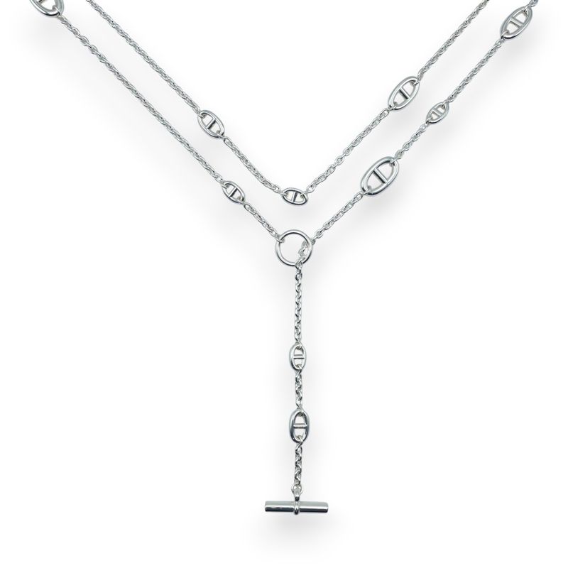 エルメス ファランドール ネックレス 120cm シルバー925