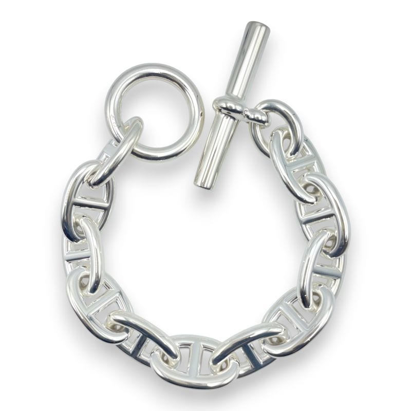 エルメス シェーヌ・ダンクル ブレスレット TGM シルバー925 11コマ