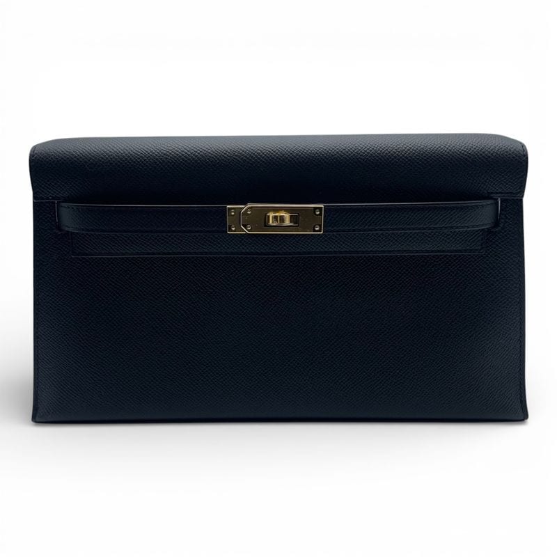 エルメス ケリーエラン 28 ノワール エプソン ゴールド金具 K刻印