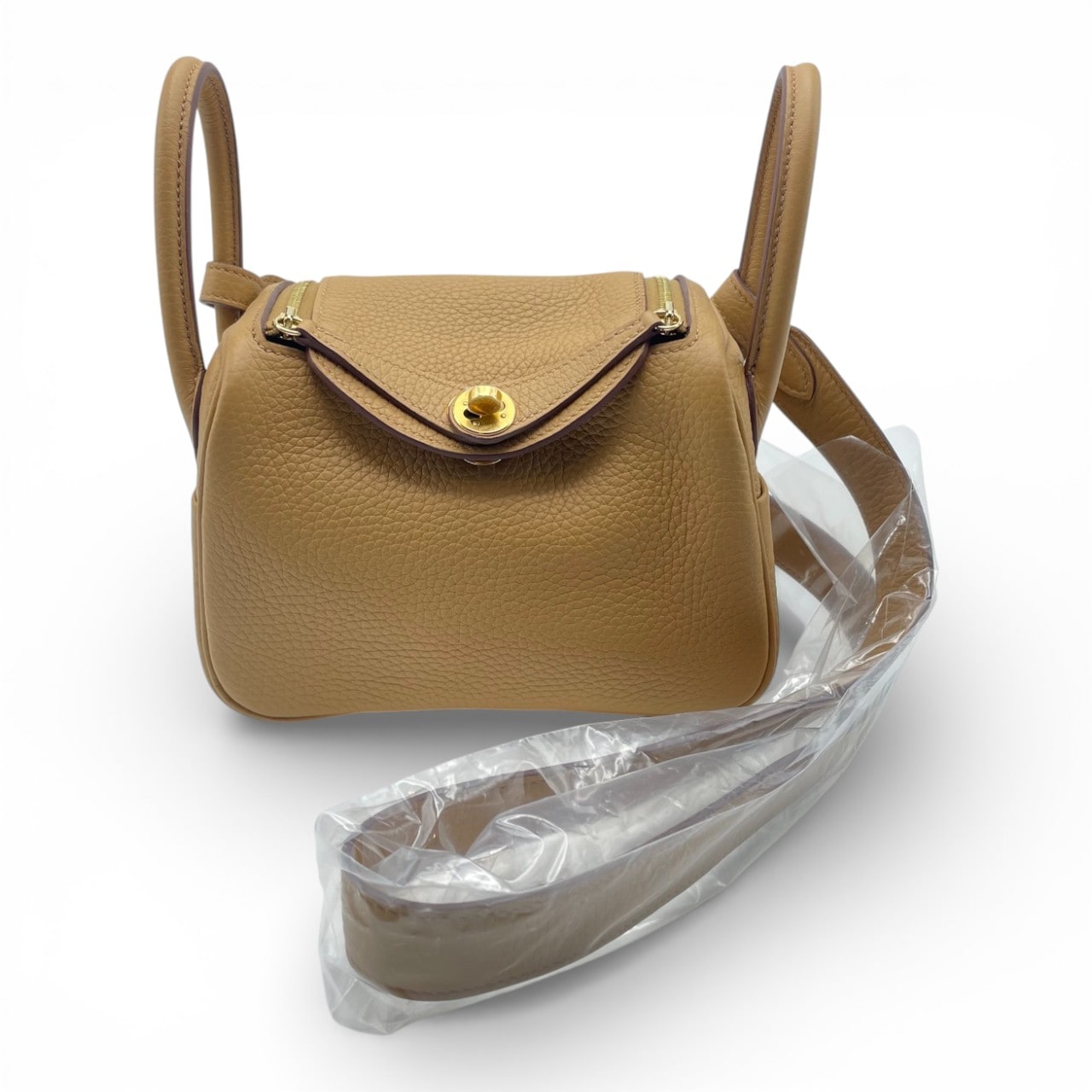 エルメス リンディミニ 20 ビスキュイ トリヨンクレマンス ゴールド