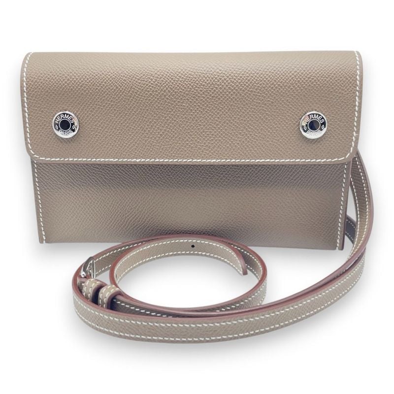 エルメス エヴリン TPM トリヨンクレマンス エトゥープ シルバー金具 Z