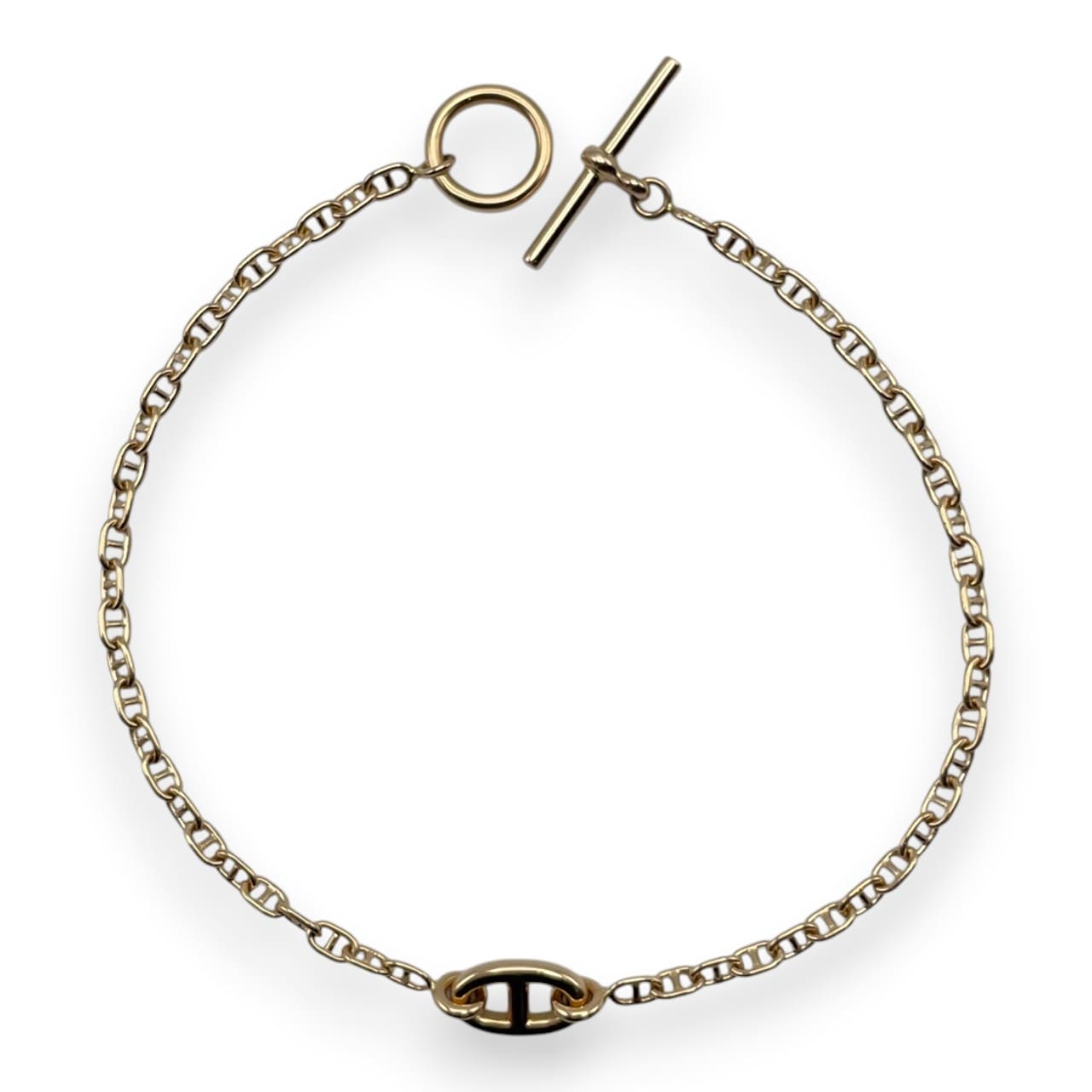 エルメス シェーヌ・ダンクル ファランドール ブレスレット ST ピンク