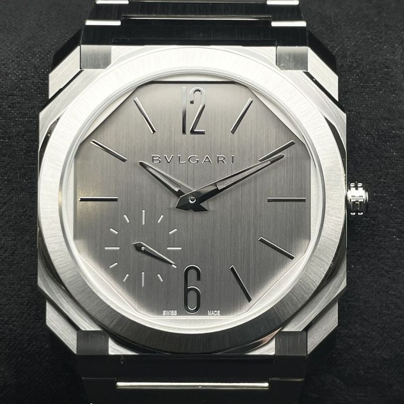 【保証書日付2025年10月】【定価2,112,000円】 ブルガリ オクトフィニッシモ 103464 グレー 40mm