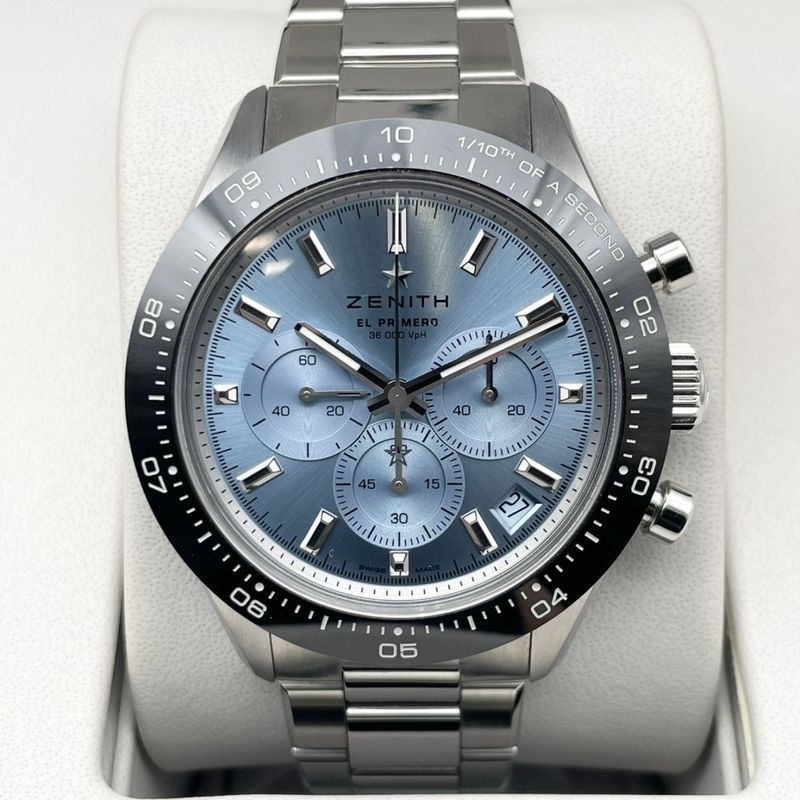 【定価148.5万円！】ゼニス クロノマスター スポーツ 03.3105.3600/52.M3100 ヨシダ スペシャル エディション アイスブルー 41mm