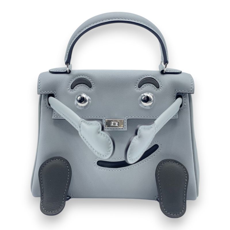 新品✴︎希少2点セット【エルメス✴︎ケリードールマグカップ&トレー小物入れ】 現金特価】エルメス ミニケリー2 ノワール シェーブル シルバー金具 U