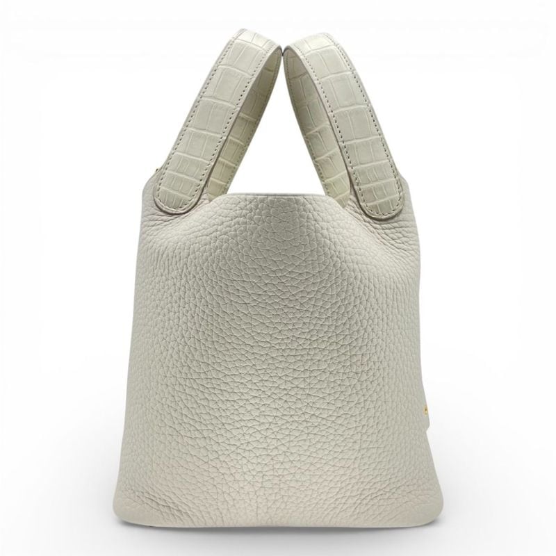 エルメス ピコタンロック タッチ PM べトン トリヨンクレマンス/アリゲーターマット ゴールド金具 U刻印