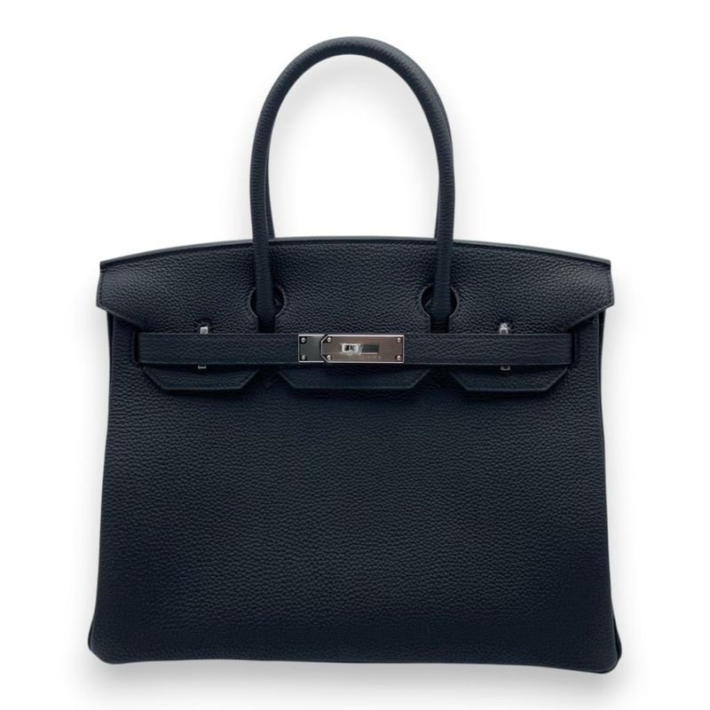 エルメス バーキン 30 ノワール トゴ シルバー金具 K刻印