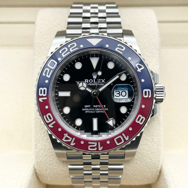 美品純正 現行ロレックスジュビリーブレス M126710BLNR 新品)ROLEX ロレックス GMTマスター II 126710BLNR ジュビリー