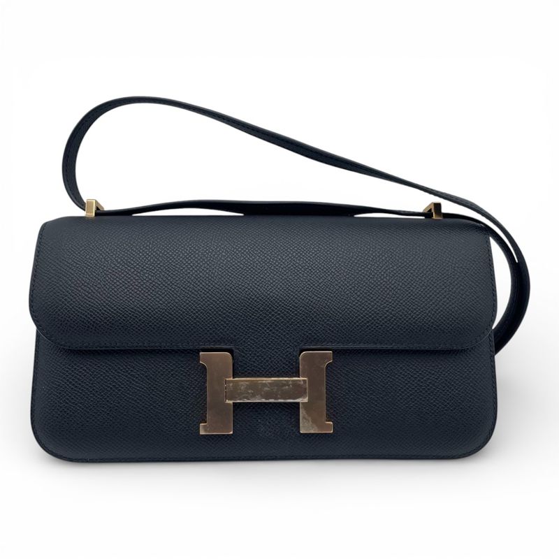 エルメス コンスタンスエラン 25 ノワール エプソン ローズゴールド金具 B刻印