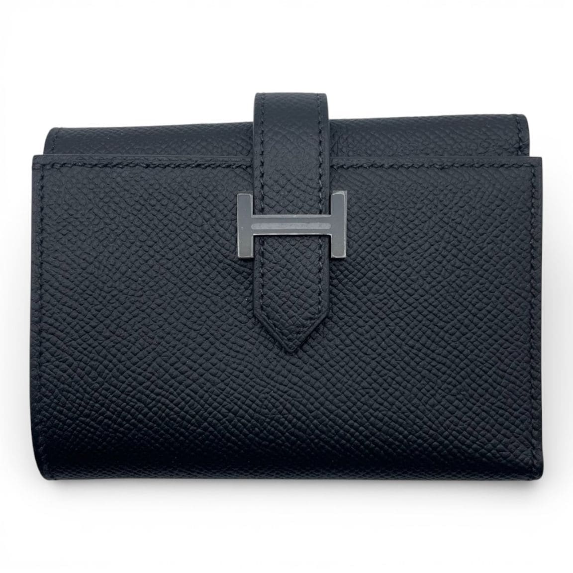 新品✨HERMES ベアンコンパクト エプソン エトゥープ S金具 U刻印 HERMES（エルメス） 【超美品】エルメス ベアン コンパクト エプソン