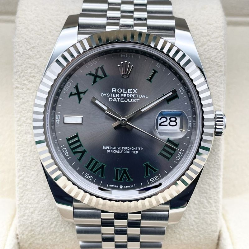 ロレックス デイトジャスト 126334 スレートローマ ジュビリーブレス 41mm