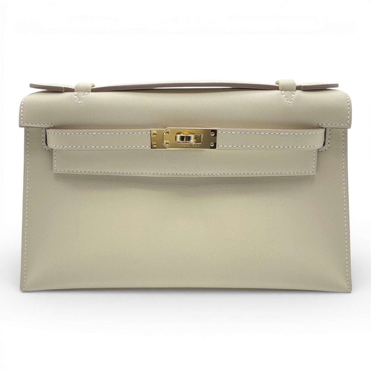 エルメス ポシェットケリー 22 クレ スイフト シャンパンゴールド金具