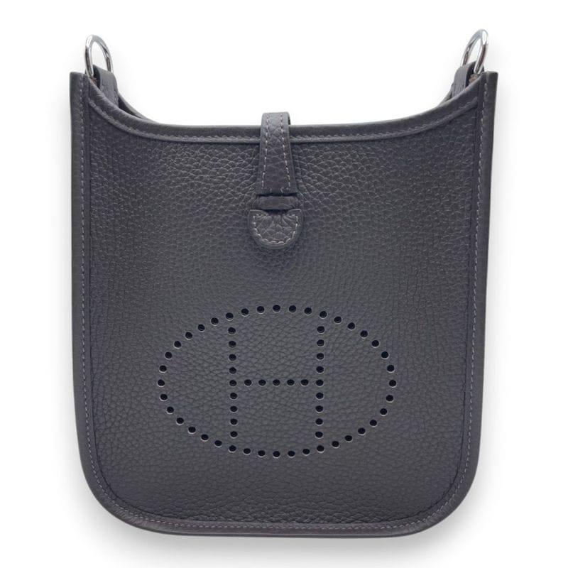 エルメス ミニエヴリン アマゾーヌ TPM エベンヌ トリヨンクレマンス シルバー金具 K刻印