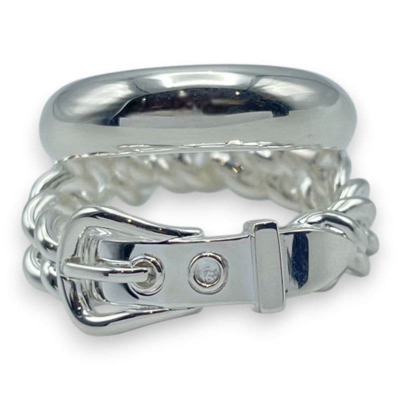 エルメス ブックル・セリエ アンフレキシブル リング 55 シルバー925 15号