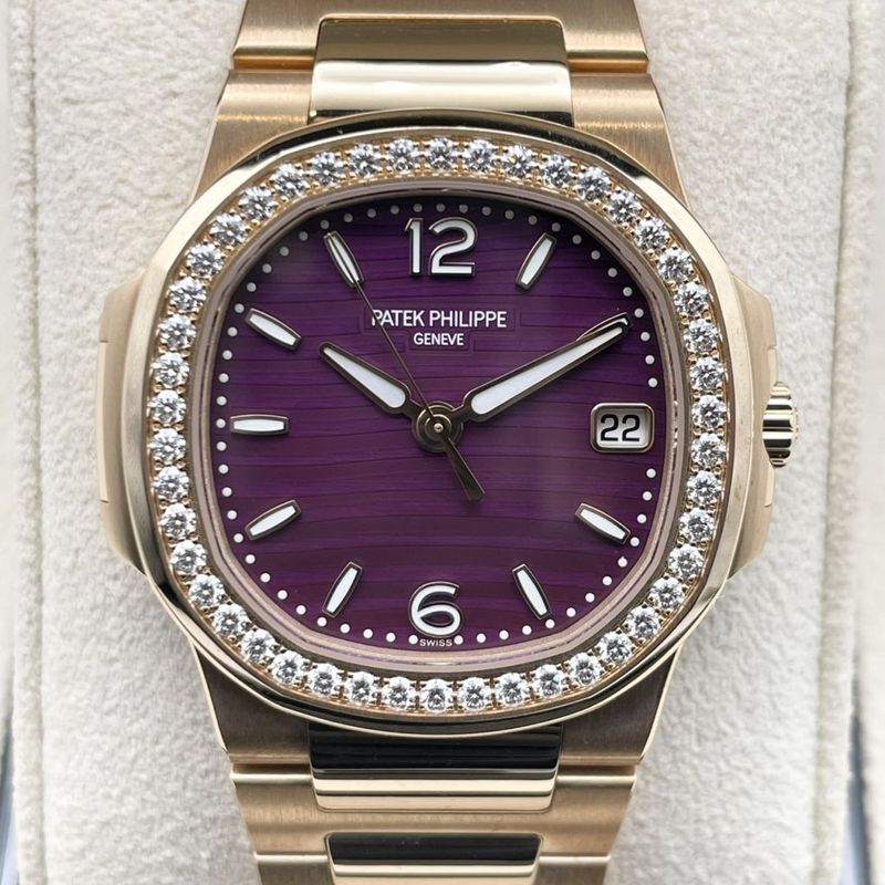 【箱・保証書完備】パテックフィリップ ノーチラス 7010R-013 パープル ローズゴールド 32㎜