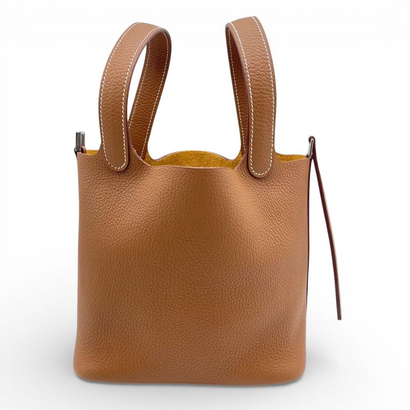 エルメス ピコタンロック PM ゴールド トリヨンクレマンス シルバー金具 K刻印