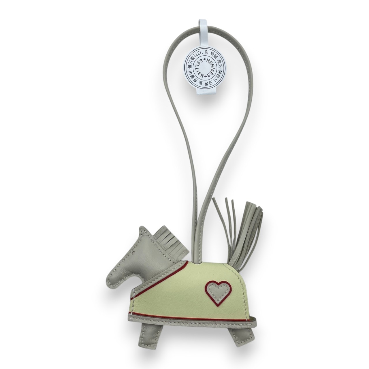 【新品未使用】新作ロデオチャーム PM エルメス ロベオクール ジョーヌミルトン エルメス ロデオチャーム ロベオクール PM クレ/ジョーヌミルトン