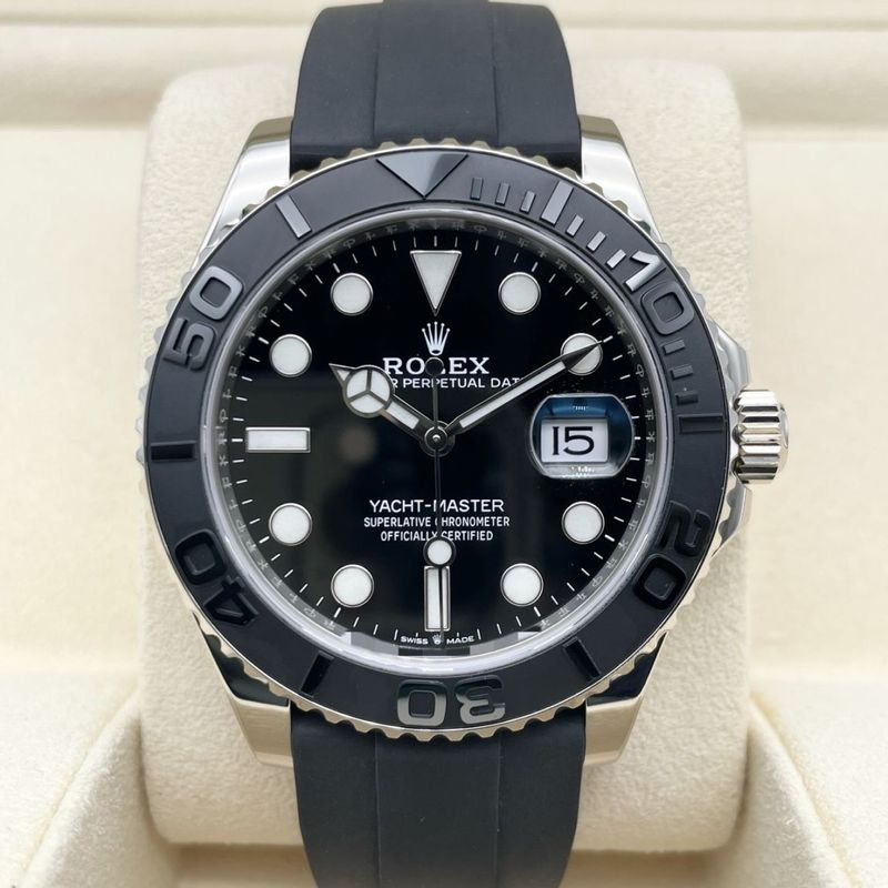 ロレックス ヨットマスター 226659 ブラックラバーベルト ブラック