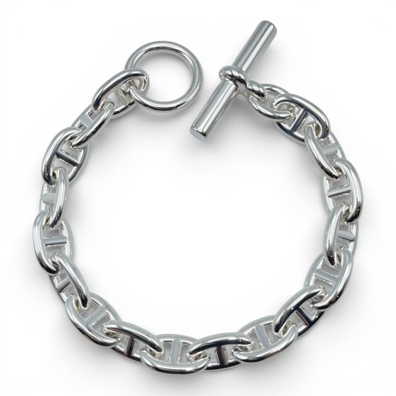 エルメス シェーヌ・ダンクル ブレスレット MM シルバー925 17コマ