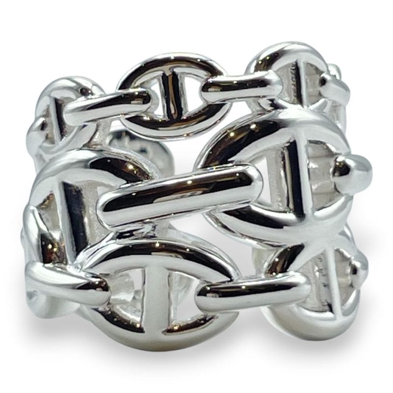 エルメス シェーヌ・ダンクル アンシェネ リング GM 54 シルバー925 14号