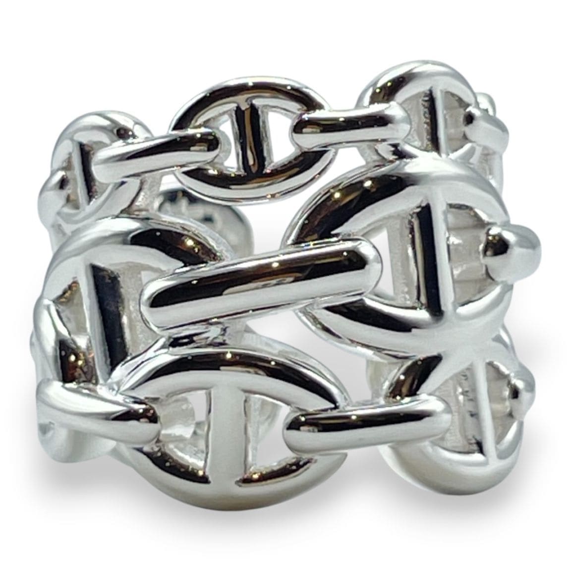 エルメス シェーヌ・ダンクル アンシェネ リング GM 54 シルバー925 14