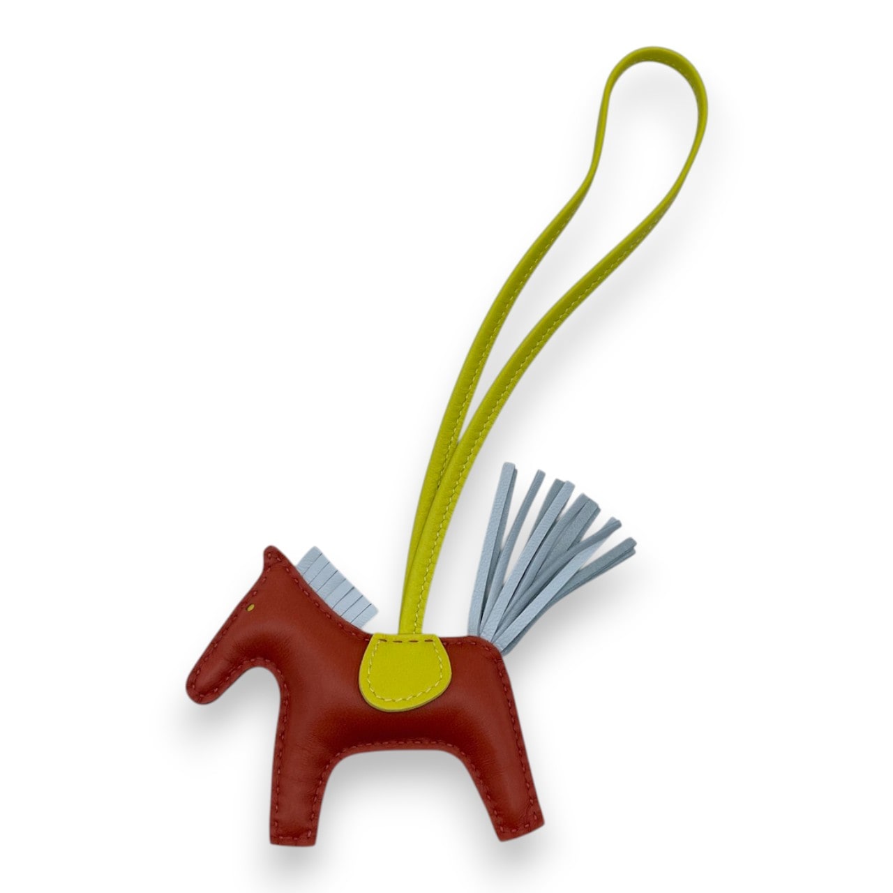 エルメス ロデオチャーム PM カーネリアン/ライム/ブルーブリュム B