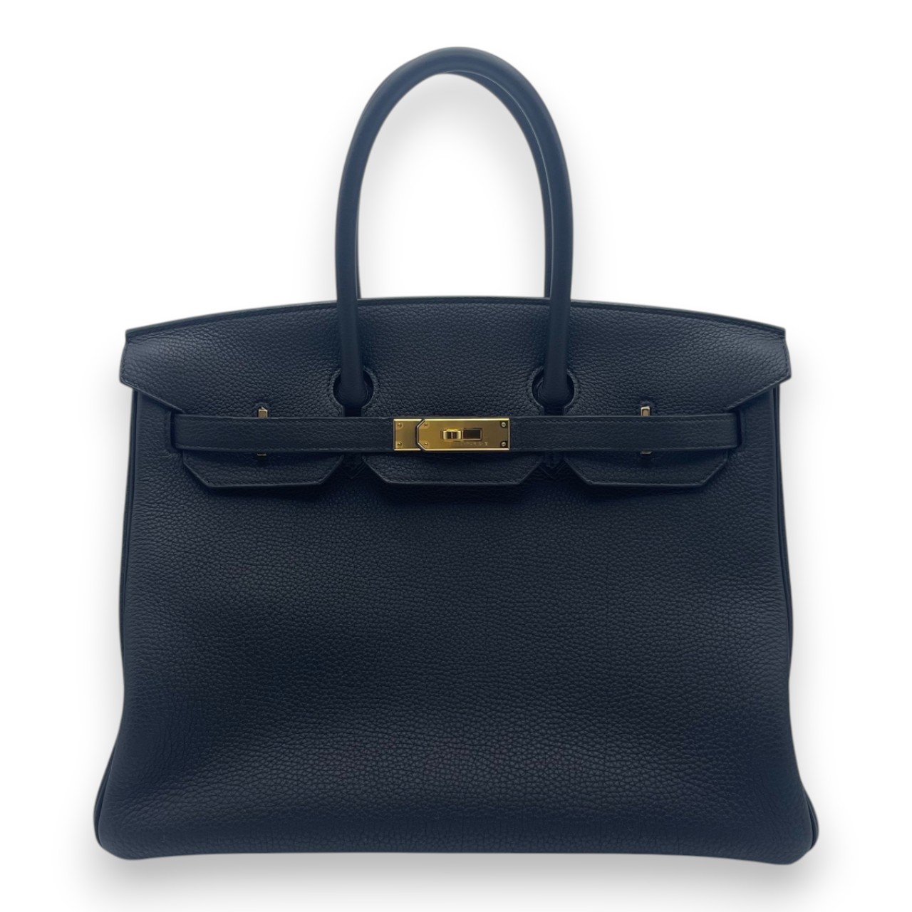 エルメス バーキン 35 ノワール トゴ ゴールド金具 B刻印 - ブランド品