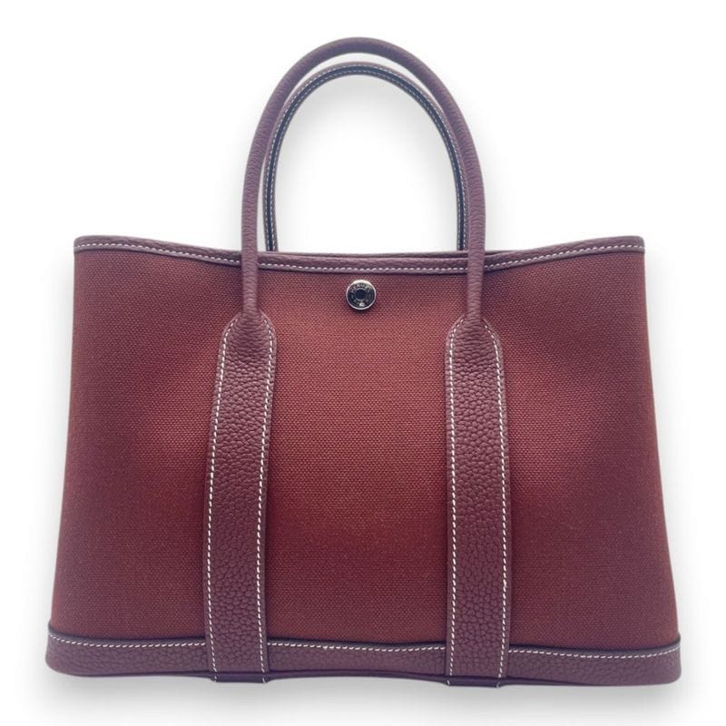 エルメス ガーデンパーティ TPM エトゥープ ネゴンダ シルバー金具 K